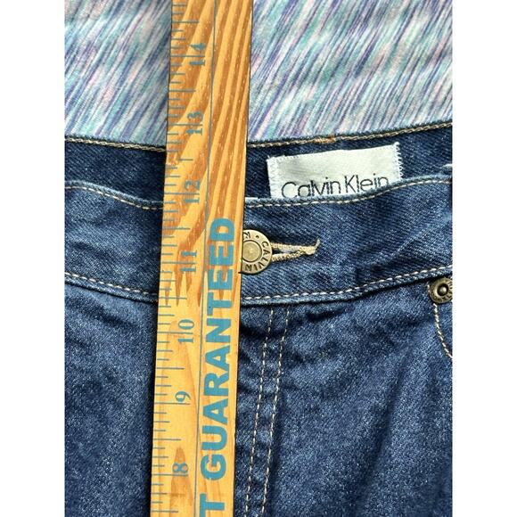 Calvin Klein Size 30x30 Vintage 14 Mod 10 80s Blue Jeans Straight Leg High Rise - Picture 9 of 11